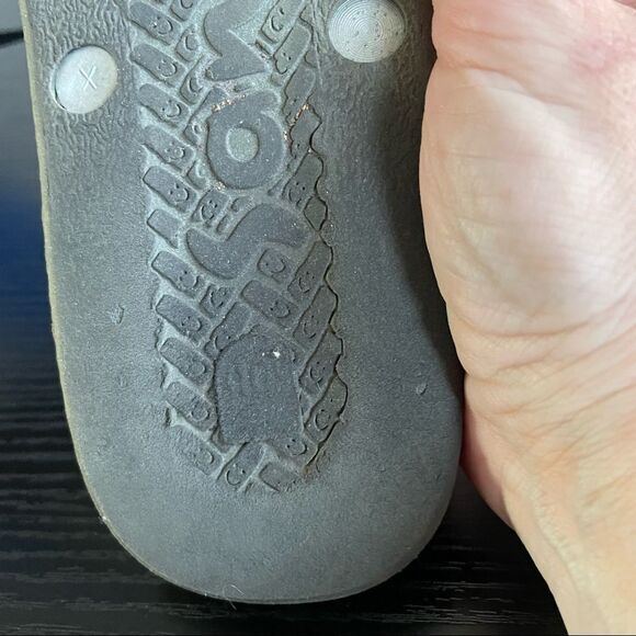 Sanuk Gray & Silver Thong Flip Flops, 10 - Picture 14 of 14